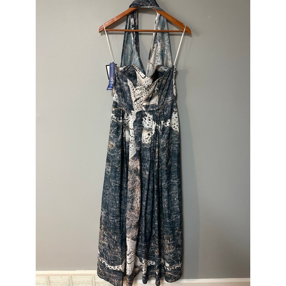 NEW Womens Size 6 Stone Morris South Snow Leopard Maxi Dress - Picture 4 of 7